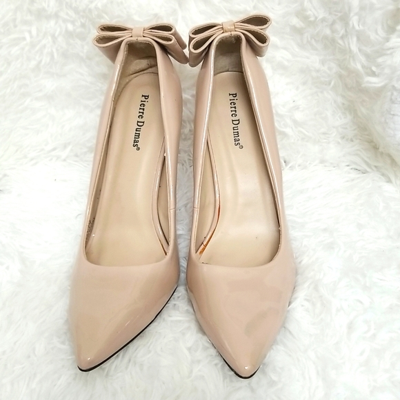 Pierre Dumas Beige Heels with Bow size 11 - Picture 3 of 10